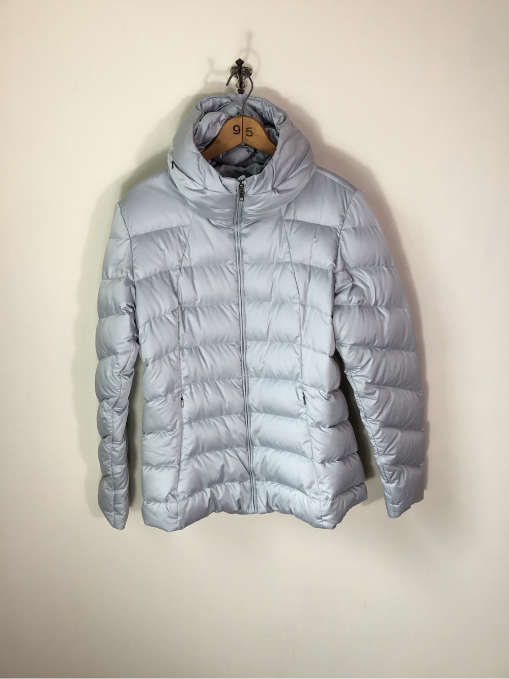 Patagonia Women’s Gray Downtown Loft 600 Down Water Repellent Coat Size L - Picture 7 of 9
